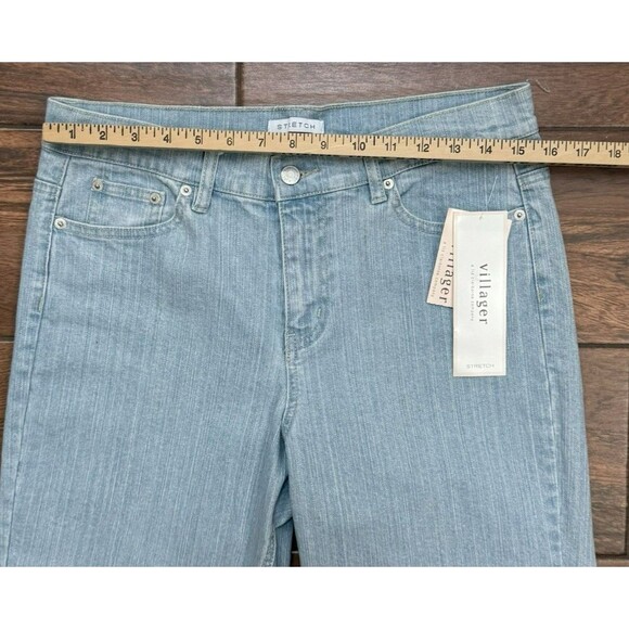 Women's Villager Liz Claiborne Cropped Jeans Stretch Size 10 NWT RN52002 - Picture 2 of 8